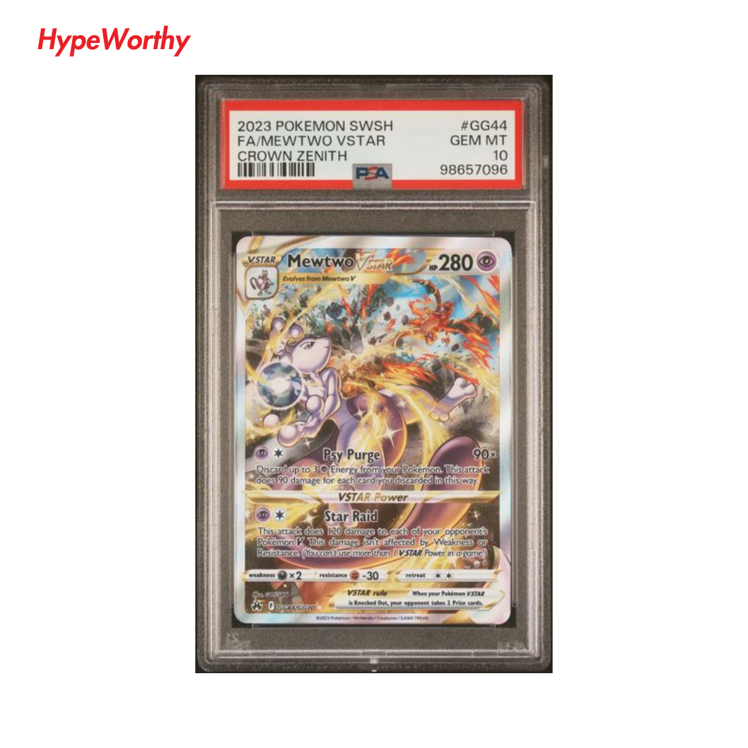 PSA 10 FULL ART MEWTWO VSTAR #GG44 CROWN ZENITH